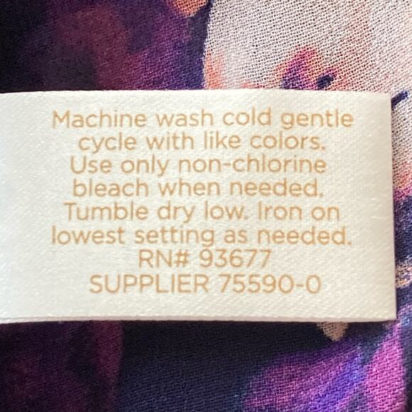 Decree Purple Blue Sheer Top Lace Bell Sleeves SM Y2K Fairy Boho Dark Cottage - Picture 9 of 9